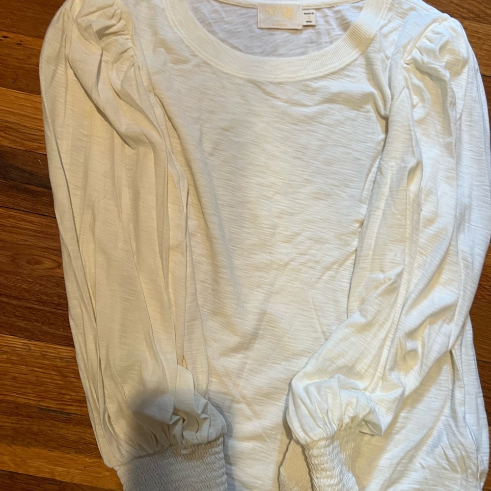 White Long Sleeve Top